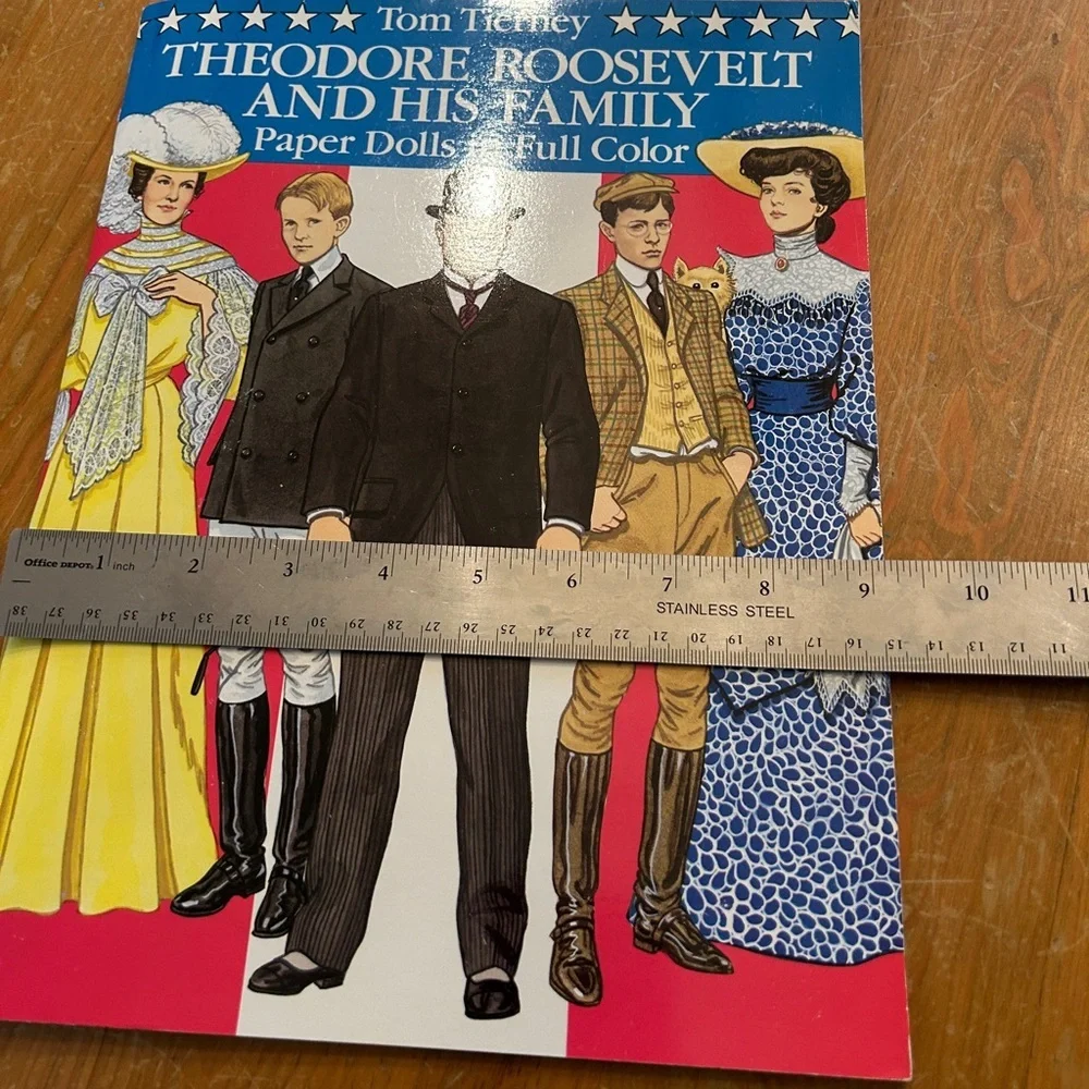 New Tom Tierney’s 1990 Theodore Roosevelt and Family paper dolls book. Beautiful - Picture 9 of 10